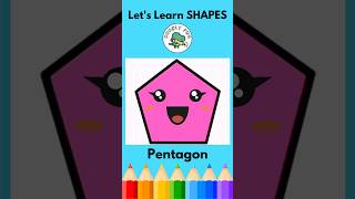 ✨HOW TO DRAW A PENTAGON FOR KIDS | EASY DRAWING TUTORIAL | DRAWING SHAPES FOR BEGINNERS #shorts