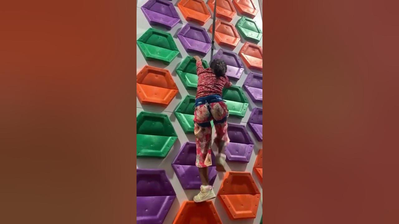 kid indoor wall climbing YouTube