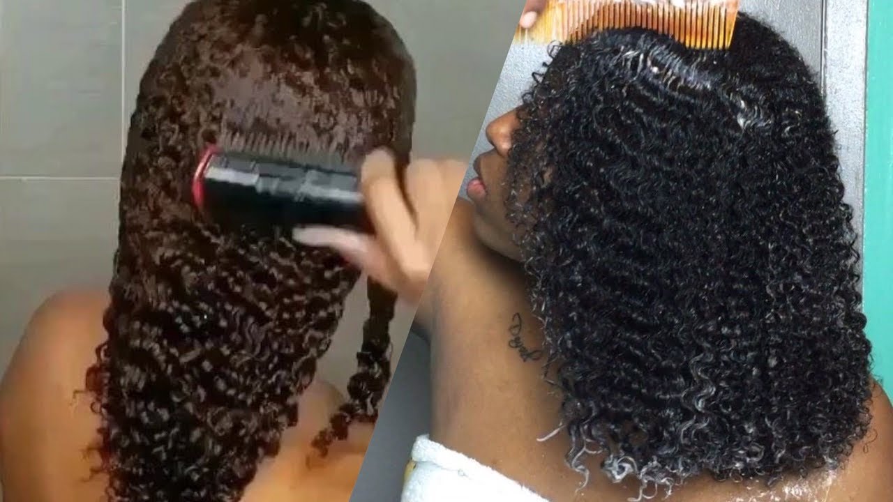 ️ ️Brushing Out Curls Compilation2020🔥 YouTube