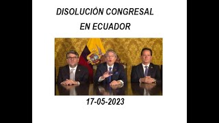 Disolucion Congresal en Ecuador - Noticia Internacional