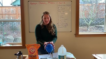 Apologia Chemistry 3rd Ed. Experiment 11.2 Calculations: Vinegar and baking soda balloon experiment