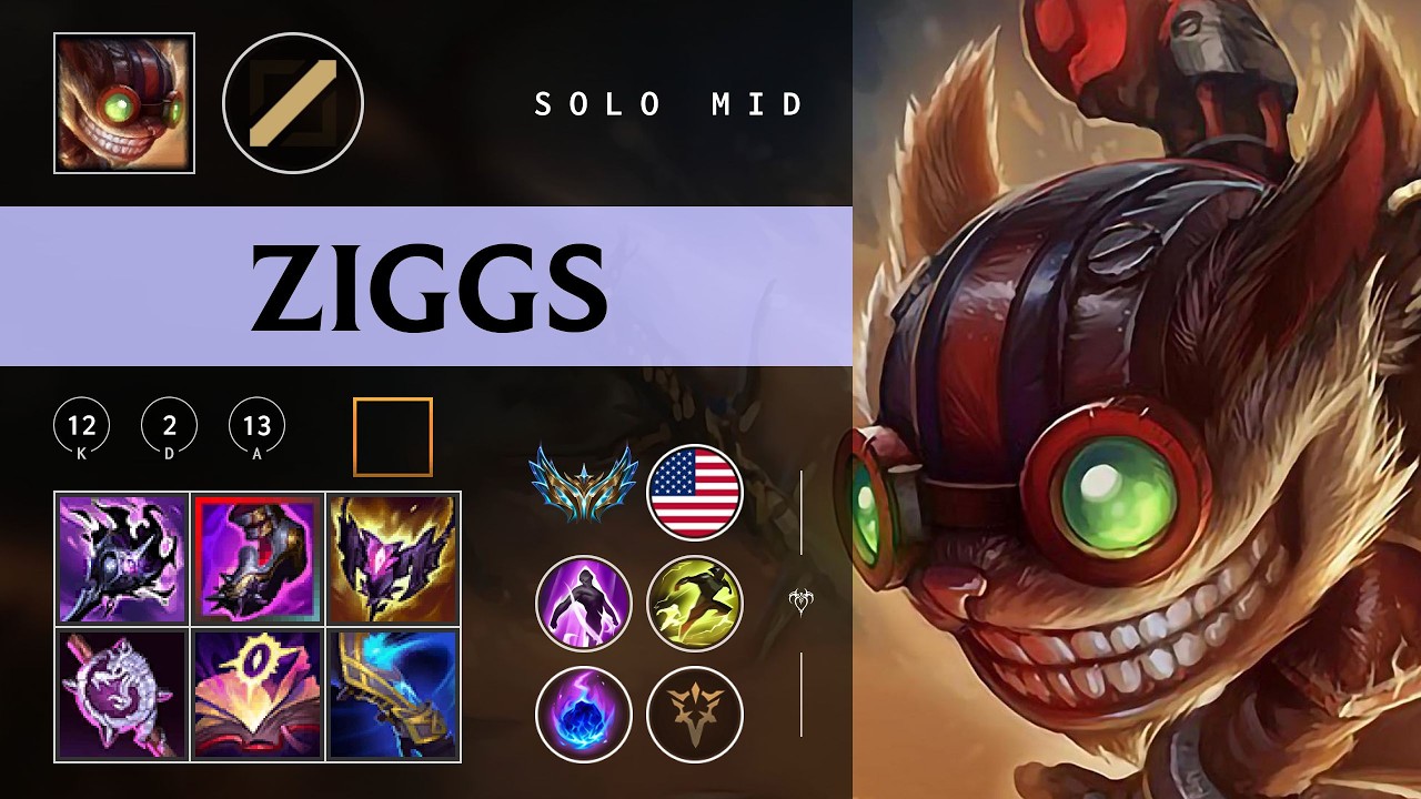 Ziggs Mid vs Ryze - NA Challenger Patch 26.02