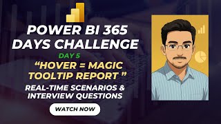 📊 Power BI 365 Challenge Day 5 | Dynamic Tooltip |  Open Detailed Report When You Hover