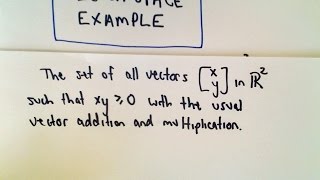 Vector Space - Yes or No? Example 2