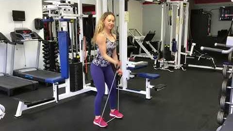 Alternating Bicep Curls with Resistance Band
