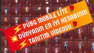 💥🌹 DÜNYANIN EN İYİ PUBG MOBİLE LİTE HESABININ TANITIMI 🌹❣️#pubg  mobile lite