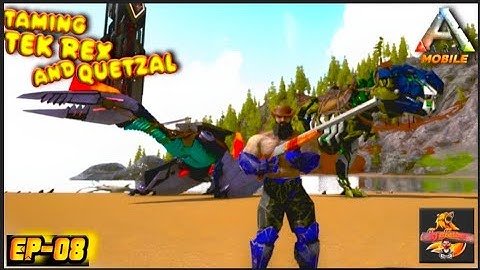 Taming High Level Tek Rex And Quetzal-In Ragnarok🤠🔥| ARK: Ultimate Mobile Edition- Episode:-08 #ark