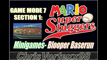 ChrisVortexx98 Mario Super Sluggers: Blooper Baserun Gameplay Preview