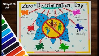 Zero Discrimination Day poster drawing/How to draw Zero Discrimination day drawing/1 March