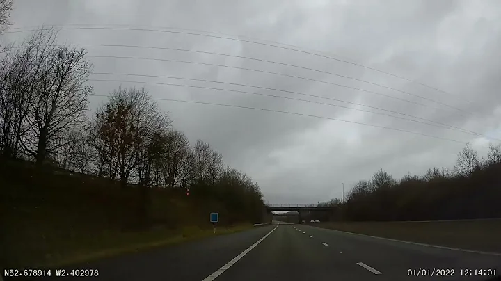 UK Motorways - M54 from M6 to end and then A5 onto and round Shrewsbury Bypass