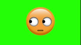 Chroma Key Green Screen Emoji Carinha Revirando os Olhos