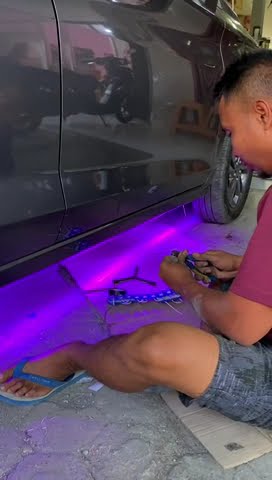 CARA PASANG LAMPU KOLONG DUA WARNA