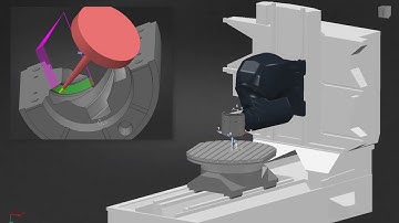 PowerMill DMG DMU 125 АВ. 5 Axis to machine inner gear