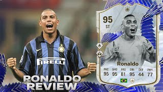 EL FENÓMENO 🇧🇷 95 RONALDO NAZARIO EA FC 24 ICONO TOTY REVIEW