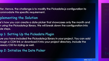 How to Create a Calendar with Only Month and Year Using Pickadate.js