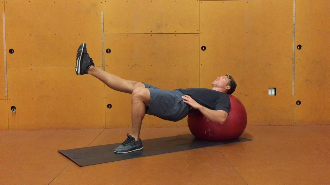 Stability Ball Knee Extension YouTube
