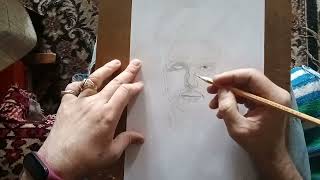 Tom Cruise in pencil. Lesson. Draw with me. ASMR.