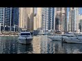 Dubai water taxi ride +walk: Dubai Marina Mall to Marina Walk Marine Transport Station AED 5 Fare