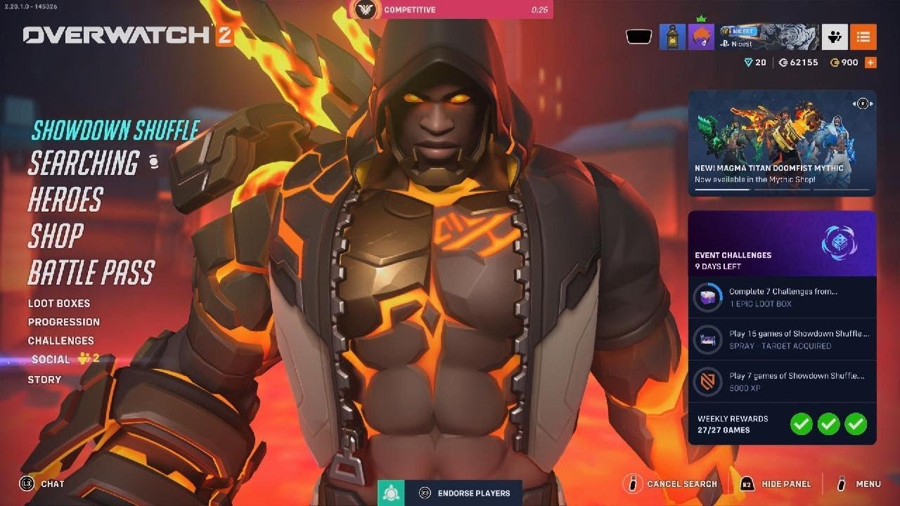 Overwatch 2 Competitive Blizzard World Junkrat w/friends