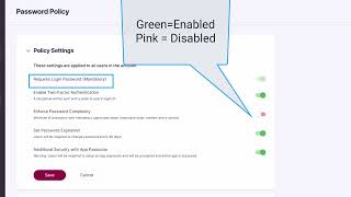 How to Setup Password Policy at iPlum?