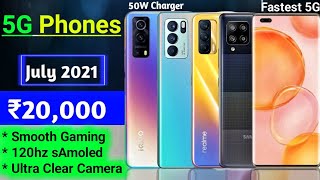 5g smartphone under 20000|  120hz display| smooth Gaming| 50W charger