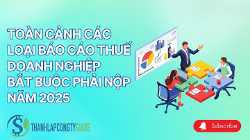 TOÀN CẢNH CÁC LOẠI BÁO CÁO THUẾ DOANH NGHIỆP BẮT BUỘC PHẢI NỘP NĂM 2025