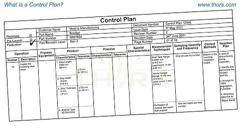 What is a Control Plan? || THORS Control Plan Course Preview