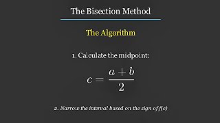 Bisection Method in Under 3 Minutes