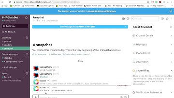 SlackBot Demo: (NO CODE SHOWN)