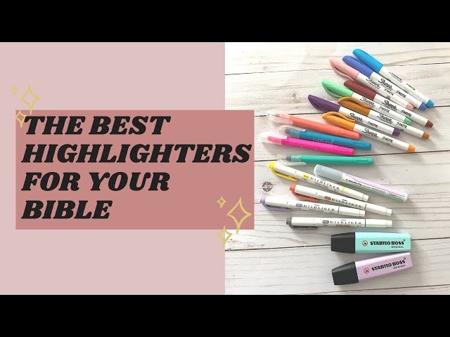 Ultimate TEST: I bought these, so you only have to buy one. Bible  Highlighter Set comparison 