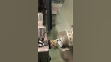 Amazing hard material cutting process in diamond tool in lathe machine #mechanicallife #workshop#cnc
