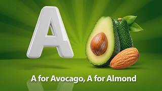 Food A to Z | ABC Phonics Song for Kids with Fun 3D Animated Foods