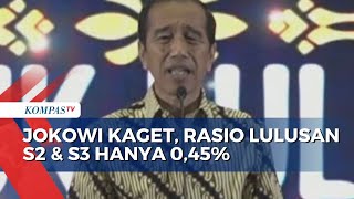 Jokowi Sebut Rasio Lulusan S2-S3 di Indonesia Lebih Rendah dari Malaysia dan Vietnam