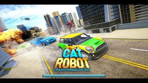 Cat Robot Car Game - Car Robot War!PK GAMER