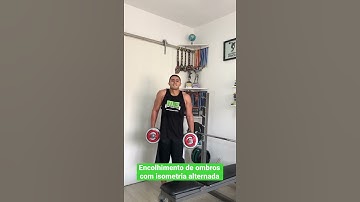 Encolhimento de ombros com isometria alternada - prof. Matheus Gomes #shorts