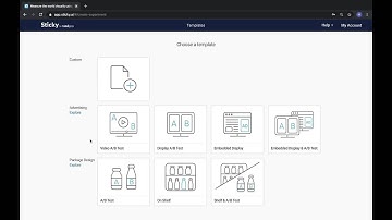 How to create and setup an experiment with Sticky by Tobii