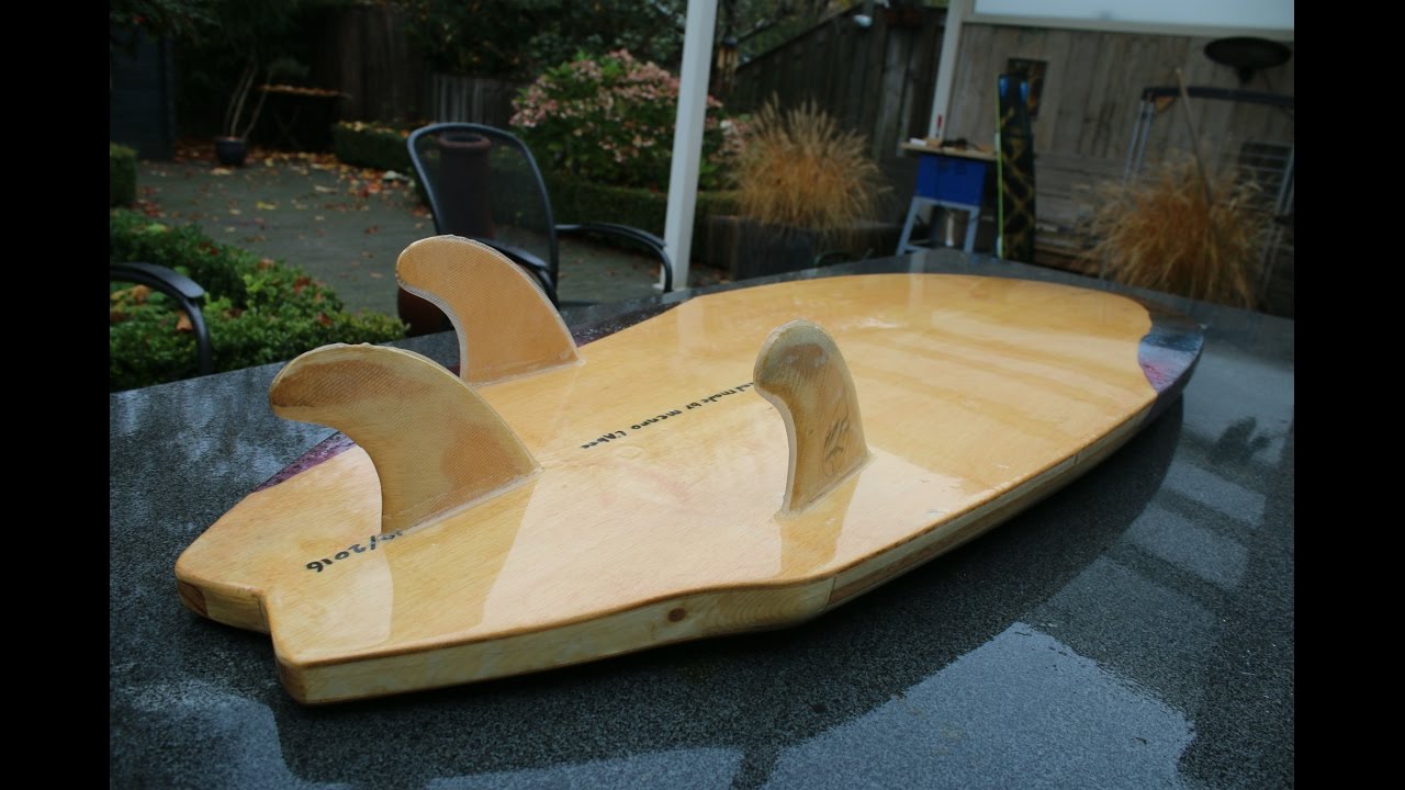 hollow wooden surfboard - YouTube