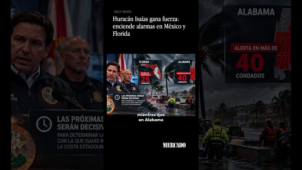 Huracán Isaías gana fuerza enciende alarmas en México y Florida