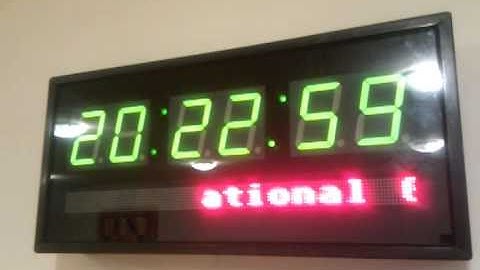 Reloj gigante de granito con Arduino - BricoGeek.com