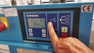 Boge screw compressor error 1