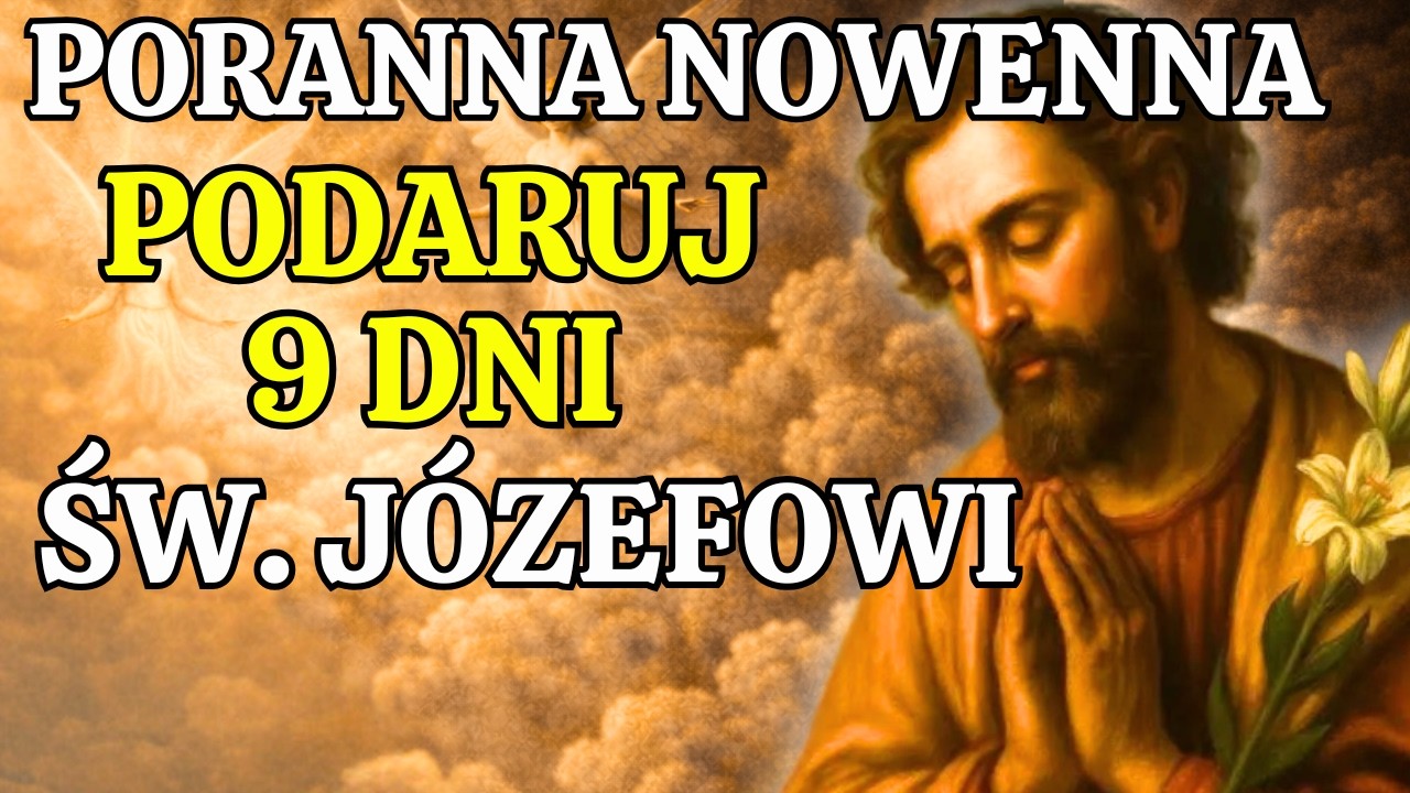 Poranna Nowenna do Świętego Józefa + Litania | Dziewięć dni modlitwy o opiekę nad rodziną i domem