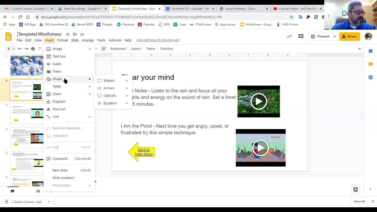 How do I add a home button to my google slides ...