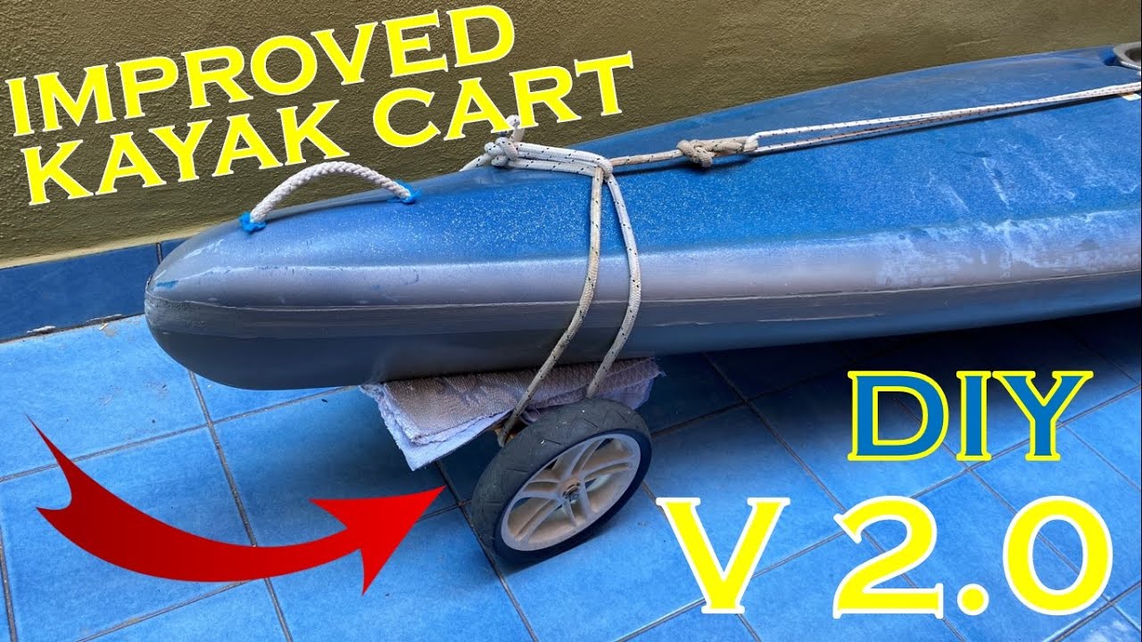 Homemade Kayak Milk Crate Cart 