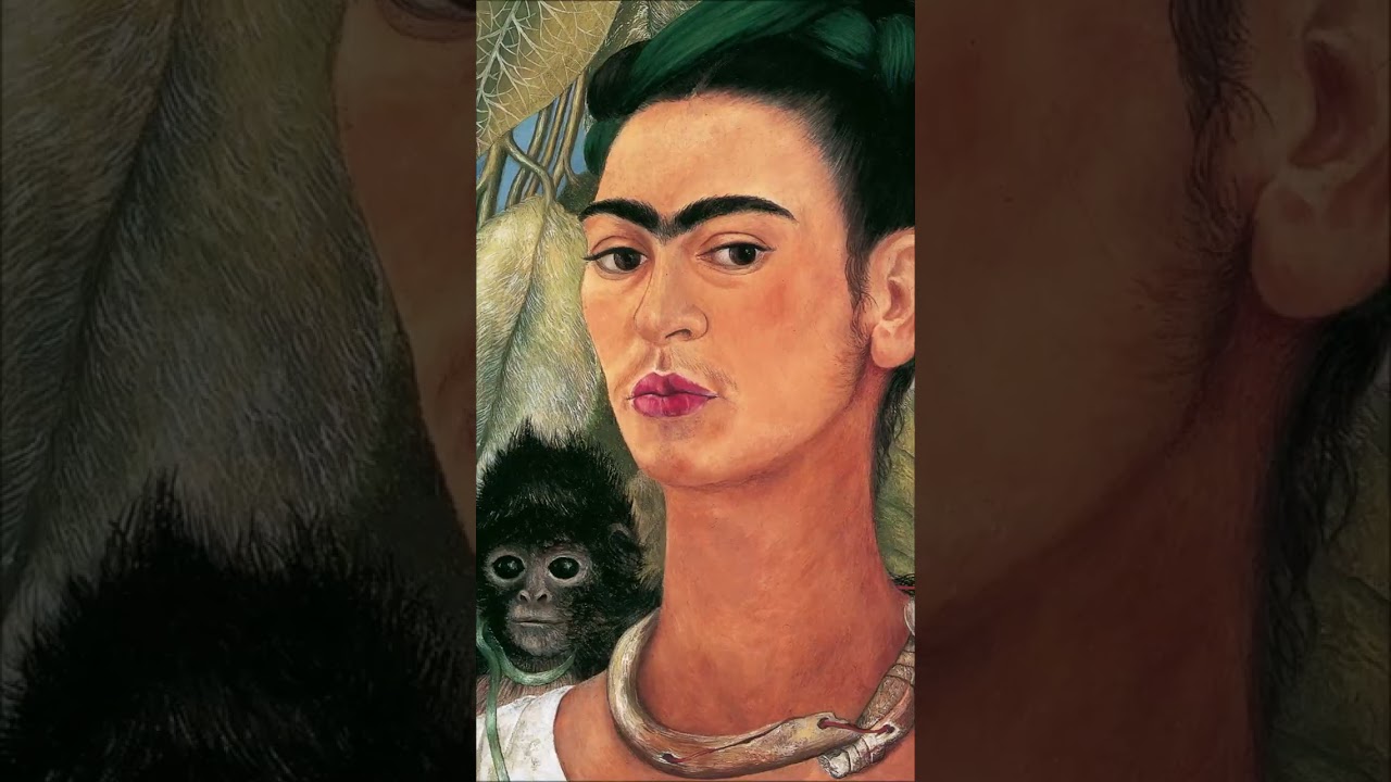 Frida Kahlo (Self-Portrait with Monkey) | Déportraits