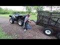 THE FARMHOUSE. Second 4wheeler. Zachary, Samantha and Rose visit. Mowing the field. Kerry Rodd.