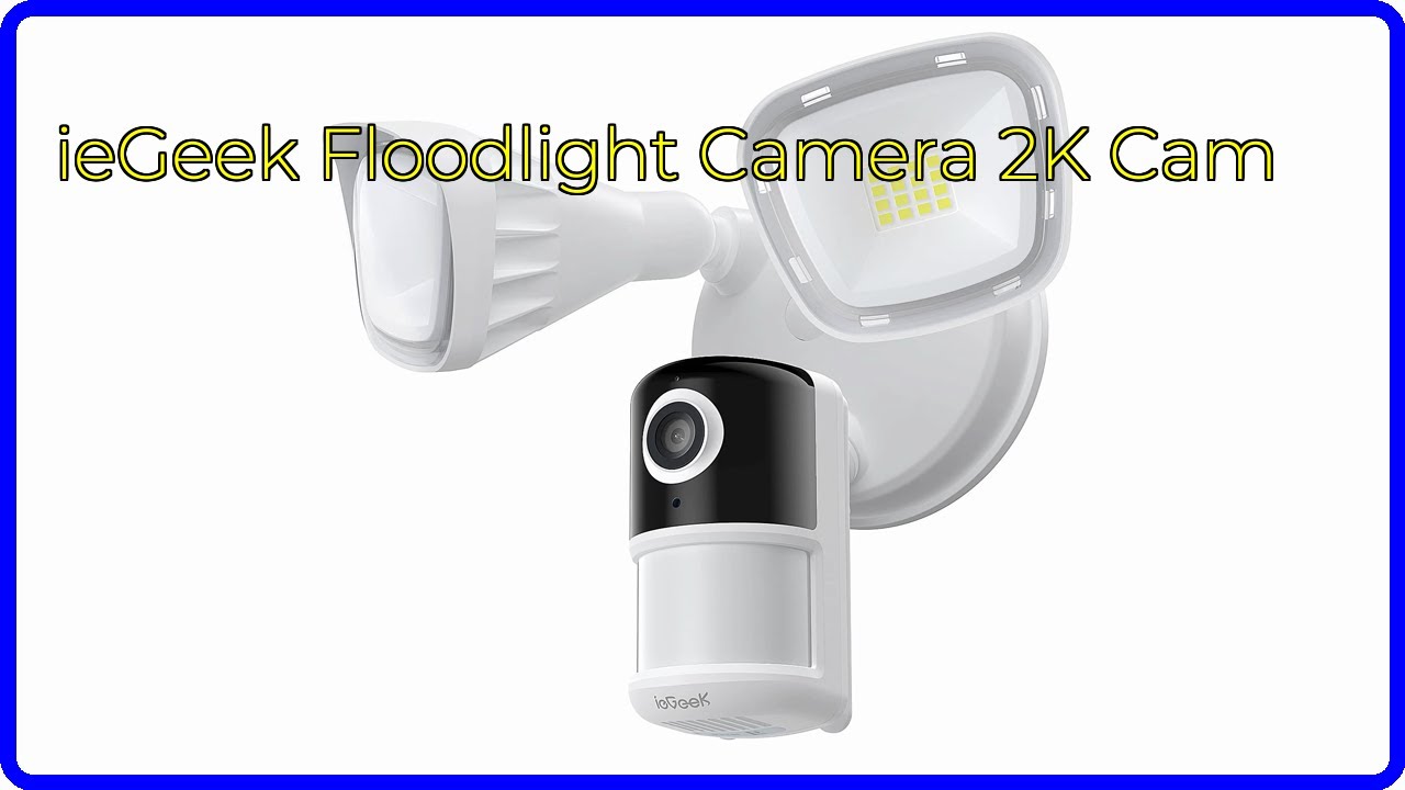 REVIEW (2025): ieGeek Floodlight Camera 2K Cam. ESSENTIAL details.
