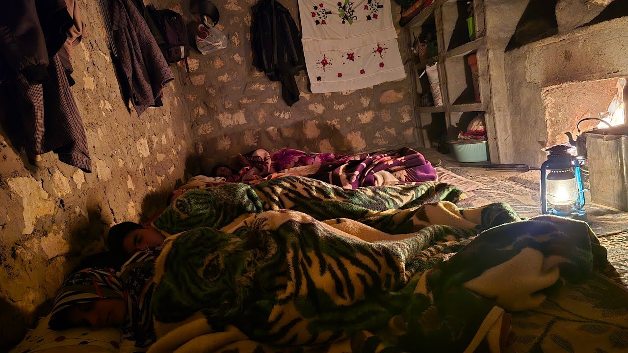 🌧ИРАН кочевой образ жизни | Дождливая ночь в горах кочевой образ жизни | Кочевой образ жизни в Иране