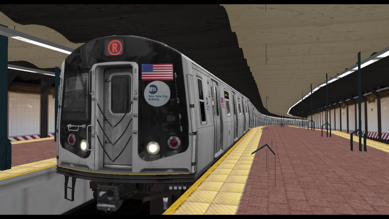 OpenBVE NYC Subway R160 R Train from Whitehall Street to 95th Street via 4th Avenue Express