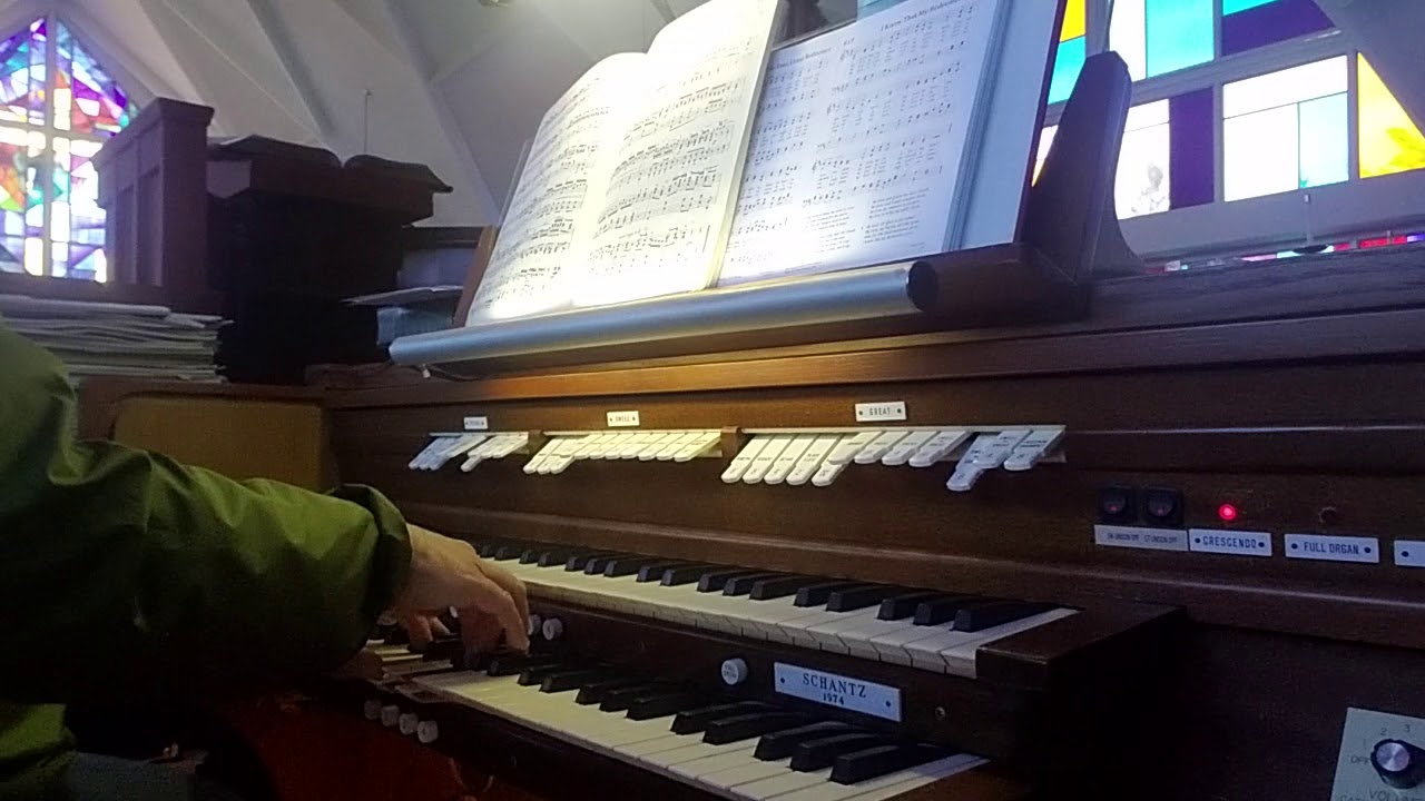 "Praise the Lord with Drums and Cymbals." 1974 Schantz Organ at First