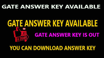 GATE 2021 ANSWER KEY IS AVAILABLE   ।।   YOU CAN DOWNLOAD ANSWER KEY   ।।  SURAJIT JALIK